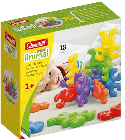 Quercetti - 4135 Animal Links, multicolore, (041352)
