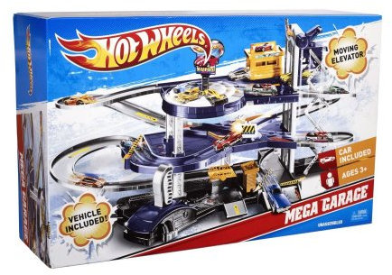 Hot Wheels V3260 - Power-Parkgarage, mit Aufzug und 2 Startschleudern