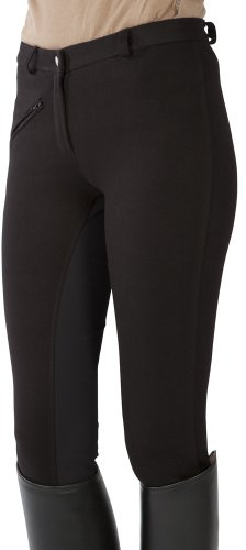 PFIFF Pantalon d'équitation pour Enfant, Bébé Fille, Noir (Black), 164 EU