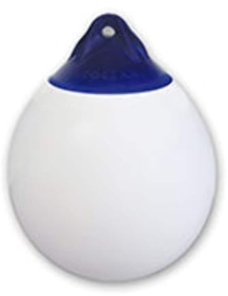 Parabordi sferico - Blu/Bianco R1 - ( Ø 28 x L 38 cm ) - OCEAN
