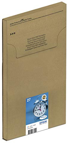 Epson Original 27 Tinte Wecker (WF-3620DWF, WF-3640DTWF, WF-7110DTW, WF-7210DTW, WF-7610DWF, WF-7620DTWF, WF-7710DWF, WF-7715DWF, WF-7720DTWF), Multipack 3-farbig