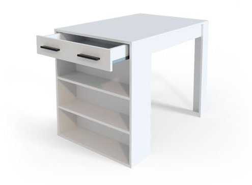 Vicco Esszimmertisch Repose, Weiß, 67 x 100 cm