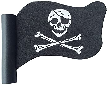 Jolly Roger Pirate Flag Car Antenna Pen Topper Aerial Topper Antenna Ball Antenna Hat for Car Decoration