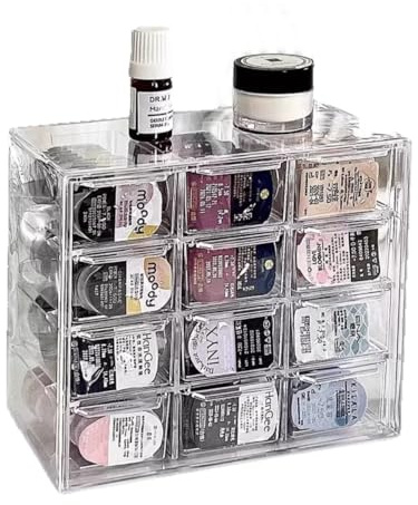 VORDRASSIL P-120 daily contact lens organizer, Disposable Contact Lens Dispenser, Cute storage Box for All Brands Daily Lens (12-Grid).