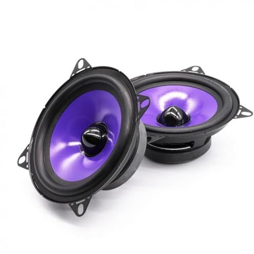 2 altoparlanti per auto da 5/6,5 pollici 80/90 W, gamma completa, bassi medi pesanti, subwoofer modificato, audio per autoveicoli(5 Inch 80W)