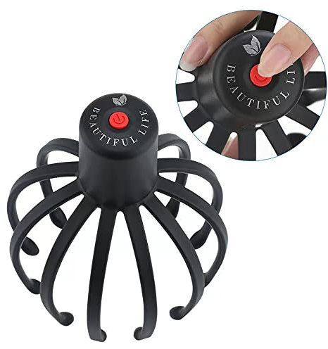 Electric Scalp Massager with 3 Modes, 360 Degree Head Massager, Cordless Portable Head Scratcher for Stress Relax