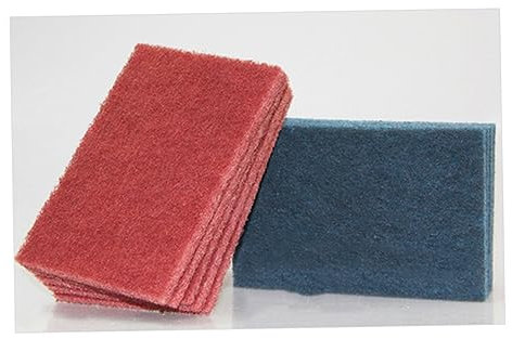 SEWOART 5 Pezzi Tessuti Per Pulizia Della Piastra in Nylon Abrasivo Spugne Abrasive Per Rimuovere Residui Alimentari Ostinati Tutelando Metallo Sottostante