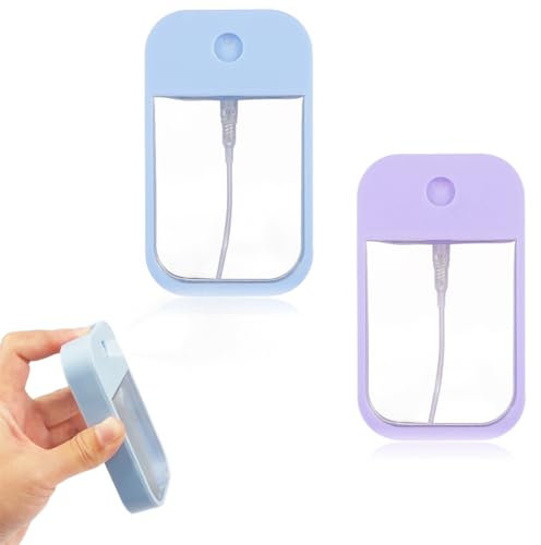 NJCXOLA Lot de 2 vaporisateurs de parfum rechargeables - Mini vaporisateur portable - Vaporisateur d'eau de Cologne portable rechargeable - Mini diffuseur de parfum anti-fuite