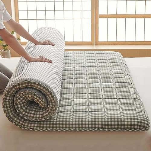 Extra tjock japansk vadderad golvmadrass, bärbar, vikbar, futon, andningsbara sängkläder för sovrum, tält, vilstolar och gästsängar, idealisk komfortlösning.