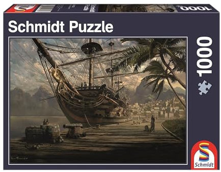 Schmidt | Ship at Anchor (1000 Piece Puzzle) | Puzzle | Ages 12+ | 1 Player