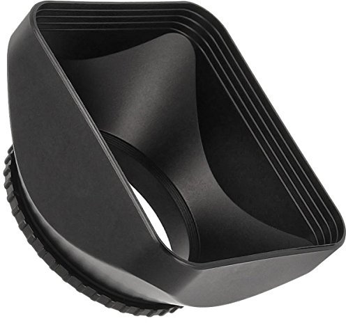 CELLONIC Parasol DV 37mm Compatible con Universal 37mm Lens Hood de Rosca, Protector Solar para Objetivos Rectangular/Angular