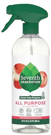 Seventh Generation All Purpose Cleaner, Fresh Morning Meadow Scent, Cuts Grease, 23 Fl Oz