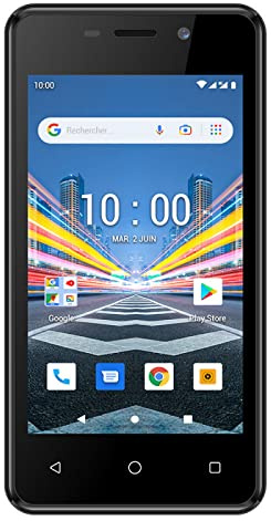 Konrow City 4 (Double SIM - Écran 4'', 8Go, 1Go RAM) Noir