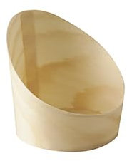 PAPSTAR 50 vasos para aperitivos, madera pura, diámetro de 6,5 cm y 7,2 cm