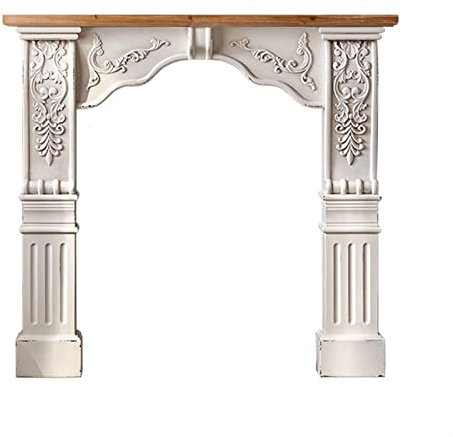 Encadrement Manteau Cheminee Cheminée européenne cadre de cheminée armoire décorative cheminée arquée Vintage étagère décorative salon cheminée poêle manteau de cheminée Habillage de Cheminée Cadre
