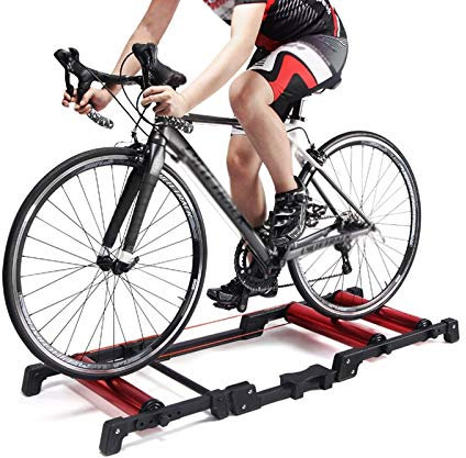 Bike Trainer Stand Bike Trainer Stand,Indoor Bicycle Roller Riding Platform,Foldable,Cycling Racks & Stands,Bike Trainer Accessories,for Mountain Road Bike