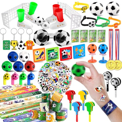 nicknack 102PCS Artículos de Fiesta Fútbol Cumpleaños, Piñata Futbol Cumpleaños Regalos para Futbolistas Fiesta Relleno de para Niños