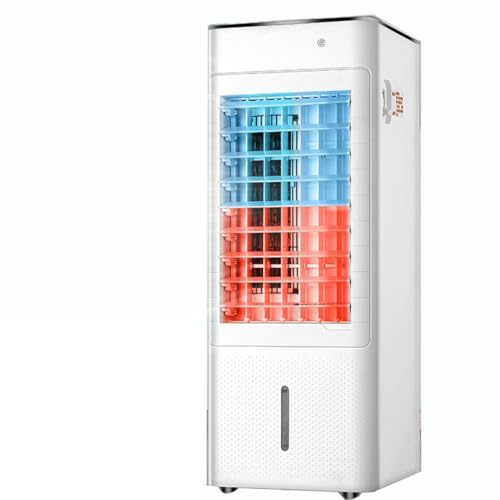GWFBLID Aire Acondicionado Portatil Frío y Calor Ventilador de Enfriamiento Enfriador De Aire 4 En1,3Velocidades Temporizadores de 12 H Ruedas 360° Humidificador para Dormitorio Oficina Camping
