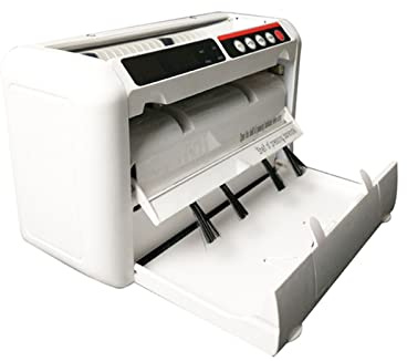 Macchina per contare i soldi, Bill Money Counter, UV/mg Rilevamento contraffatto, modalità aggiungi, LCD Visualizza la macchina for il conteggio delle bollette a velocità rapida con sacca in pelle