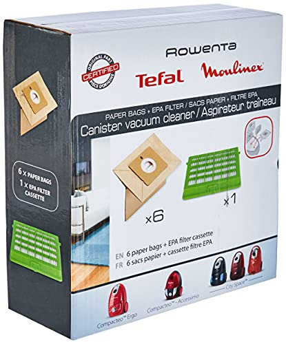 Rowenta ZR004101 Bolsas de polvo para aspiradores de trineo