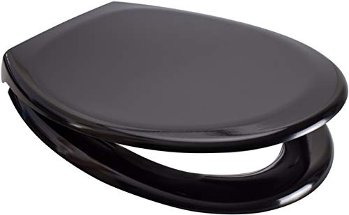 RTS Black Soft Close Toilet Seat Quick Release Top/Bottom Fix