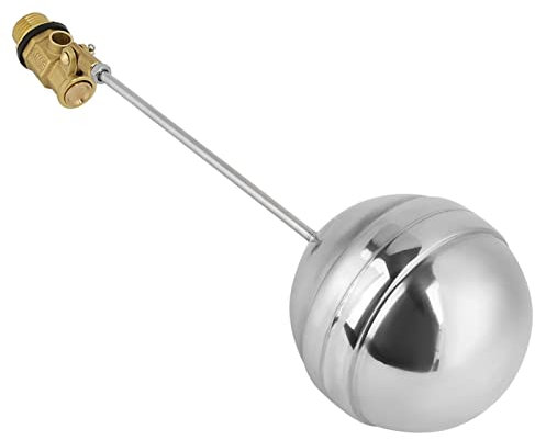 Valvola a sfera galleggiante in ottone DN15 G1/2, sensore livello acqua regolabile per serbatoio acciaio inox e piscina, valvola galleggiante filettatura maschio