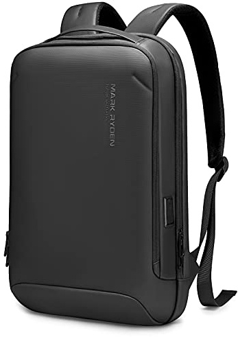 MARK RYDEN Slim Hard Shell Laptop Backpack, Lightweight Laptop Rucksack For 15.6 inch,Waterproof Business Work backpack For Men Women-Black