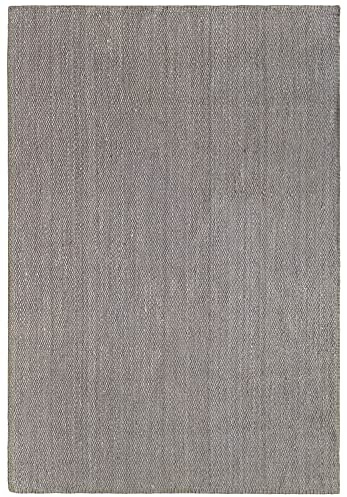 HAMID - Alfombra de Yute Granada 100% Fibra de Yute Natural Gris, Alfombra Suave, Tejida a Mano, Alfombra de Salón, Comedor, Dormitorio, Pasillos, Entrada, Color Natural Gris (290x200cm)