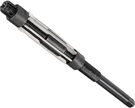 QUARKZMAN 17-19mm Ajustable Manual Operado Escariador x 1uds Alta Velocidad Acero 6 Recto Flauta para Escariado Metal Piezas, [H8]