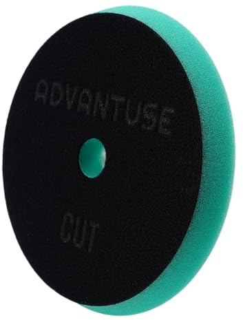 ADVANTUSE - Almohadillas de pulido para pulidora excéntrica y rotativa (Heavy Cut Pad 125 mm)