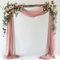 Wokceer Tissu drapé pour arche de mariage - 72,9 cm x 6,1 m - Rose poudré - Tissu drapé pour décoration de cérémonie de mariage, fête d'anniversaire, fête prénuptiale, 1 panneau