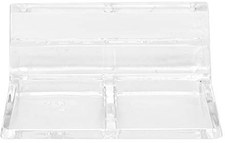 Akozon 20 piezas cubierta de vidrio acrílico Clip soporte abrazadera accesorios de acuario 20 piezas cubierta de vidrio (12mm)