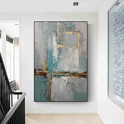 Dipinto A Mano Di Grandi Dimensioni A Olio Astratto - Trama Astratta A Blocchi Di Colore Dipinto Su Tela Wall Art, Moderna Camera Da Letto Di Grandi Dimensioni Soggiorno Decorazione Della Casa, Com