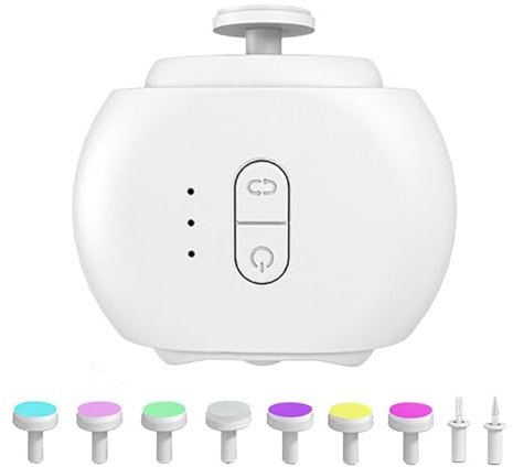 Gkumgwo Taille-ongles automatique, taille-ongles pour bébé - Coupe-ongles électrique automatique pour bébés | Outil de toilettage avec 9 têtes de lime pour pique-nique, maison, voyage et camping