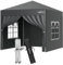 LOEFME Pop up Gazebo 2.5M x 2.5M, Heavy Duty Garden Tent Waterproof and UV Resistant, Outdoor Party Tents with Carrying Bag for Camping, Picnic, Wedding, Grey