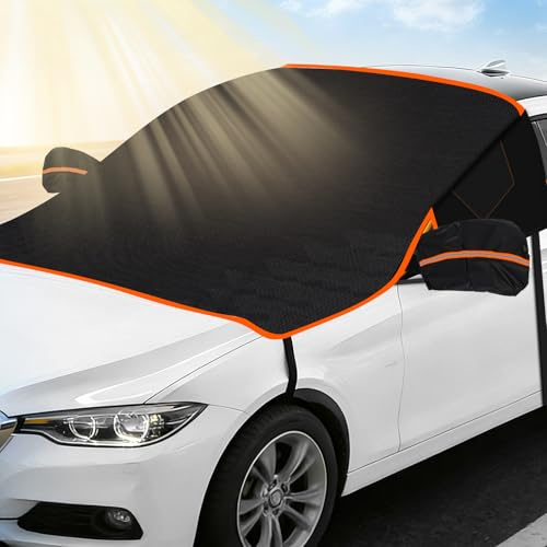 D-Lumina Copertura per Parabrezza Auto,Copri Parasole Auto,Parasole per Parabrezza,Blocca i Raggi UV in Estate,rotezione da Neve e Gelo,Resistente Ispessita Protettiva,180x120cm