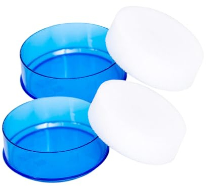 Alipis 2pcs Round Finger Moistener Sponge Daubers for Cash Counting Plastic and Sponge Construction Quick Moist Fingers for Banking Office Home Use Enhances Money Handling Efficiency