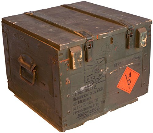 Trälåda BOX80, väggtjocklek över 1 cm, mått ca: 51 x 51 x 40 cm, inre ca: 45 x 45 x 33 cm, motiv: militärlåda, ammunitionslåda, ammunitionslåda, trälåda, vinlåda, äppellåda, shabby