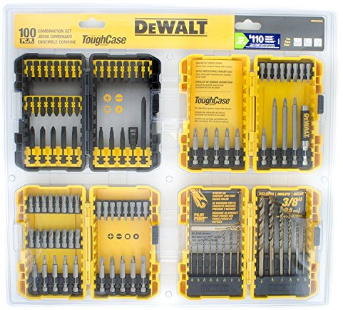 DEWALT 100-piece Combination Impact Screwdriver Bit and Drill Set