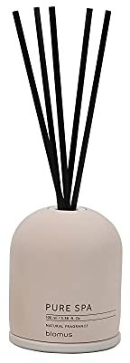 blomus -FRAGA- Raumduft-Set Rose Dust hochwertiger Raumduft, trendige Beton-Optik, langanhaltender natürlicher Duft FIG, Raumdiffuser Duftstäbchen (H / B / T: 27,5 x 9 x 9 cm, Rose Dust, 69220)