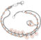 Engelsrufer Damen Armband und Fußkette Boho Herzen aus Edelstahl Bicolor, Charm-Elemente in Silber und Roségold, verstellbar, nickelfrei