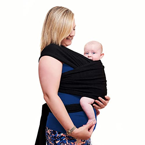 Voarge Baby Sling Wrap, Adjustable Unisex - Multi-Purpose Baby Carrier, Baby Sling Wrap Carrier from Newborns to Todder Child, Newborn Carrier Ideal for Newborns, Black