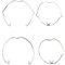40 Stück MR16 Haltefeder Ringe Einbaustrahler Sprengring Lampenhalter 2 Formen 2 Größen Durchmesser 5.2cm Und 5.6cm für Halogenlampe/Lampenhalter