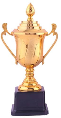 Fiorky Coppa trofeo Gold Award Vincitore del primo posto Coppa Trofeo Oro Altezza 17,5/22 cm Pallacanestro Calcio con Manico & Base Competizione Sportiva per Divertimento Bambini Quaranta, Sport