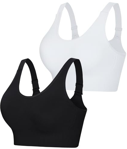 Leversic sport-bh kvinnor hög inverkan trådlös träning BH justerbara remmar avtagbar stoppning löpning BH gym BH för fitness träning