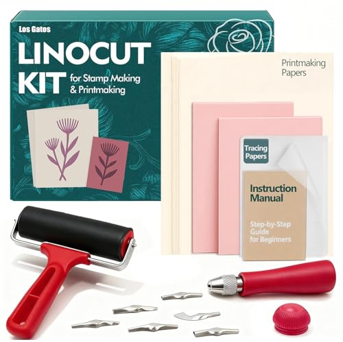Lino Printing Kit Linocut Kit: Lino Cutting Set for Beginners & Kids