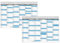 Tafelkalender DIN A4 2025 + 2026 (2 x 2 Stück) Format (210 x 297 mm) 300g BD Papier sehr gut beschreibbar