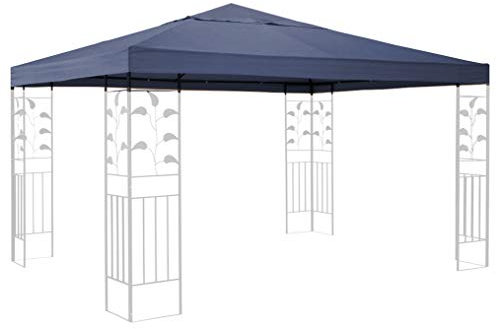 QUICK STAR Toit de Rechange pour pavillon de Jardin Gris 3 x 3 m