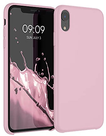 kwmobile Case Compatible with Apple iPhone XR Case - TPU Silicone Phone Cover with Soft Finish - Vintage Pink