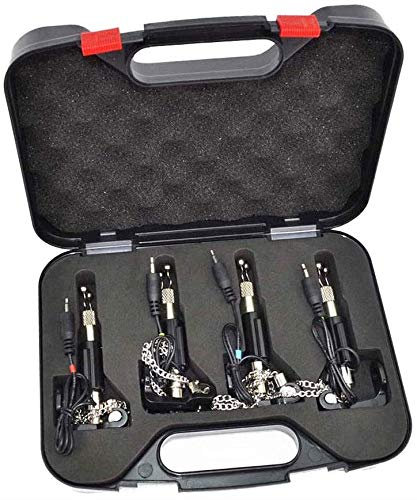 CARP ON Carpon® Bissanzeiger Swinger Set Serie für Karpfenangeln 4pcs im Fall Rote Blaue gelbe grüne Farbe (4 Swinger Stainless Modell)